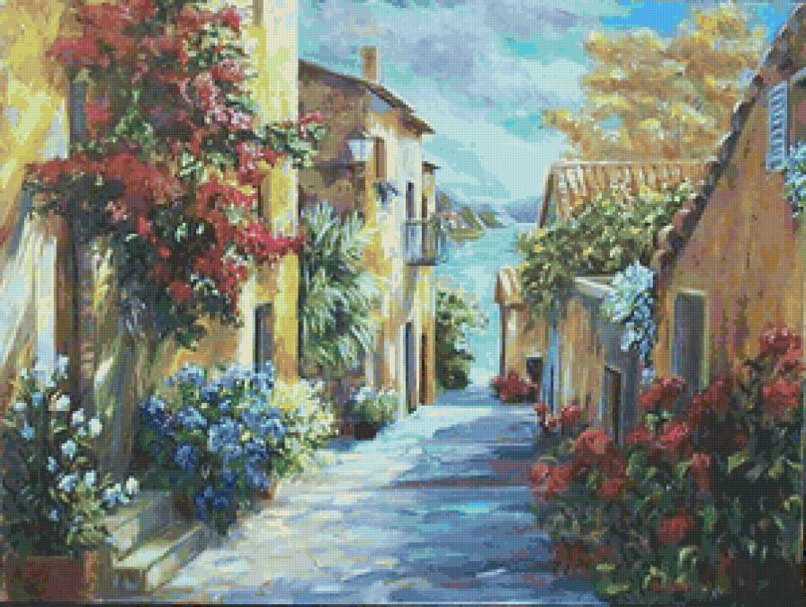 №134993 - цветы, дом - предпросмотр