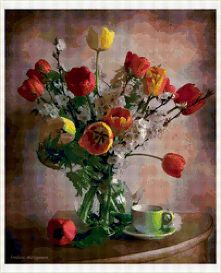 цветы - тюльпаны, цветы - предпросмотр