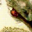 Предпросмотр схемы вышивки «птица на вербе» (№135464)