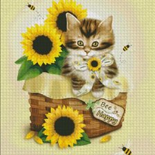 Оригинал схемы вышивки «Bee Happy» (№135549)