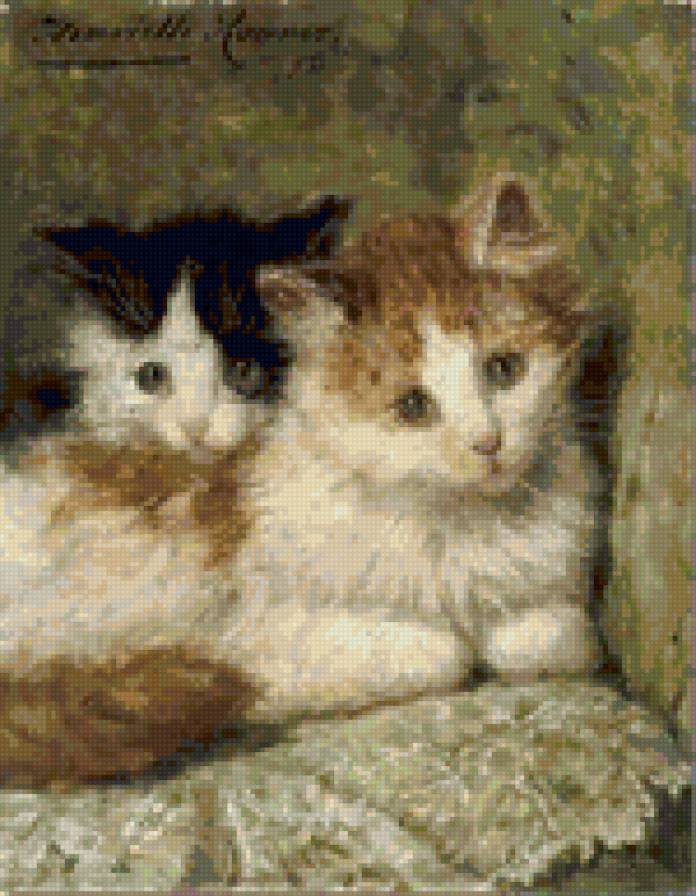 Henriette Ronner-Knip - котята - предпросмотр