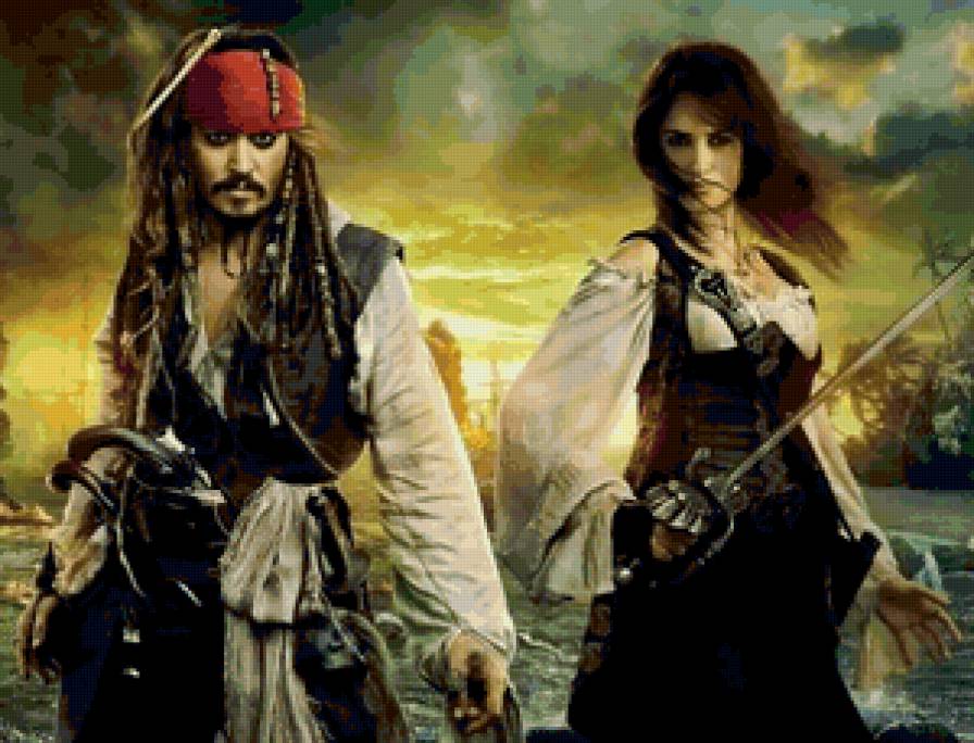 Анжелика Тич и Джек воробей - пираты карибского моря - предпросмотр