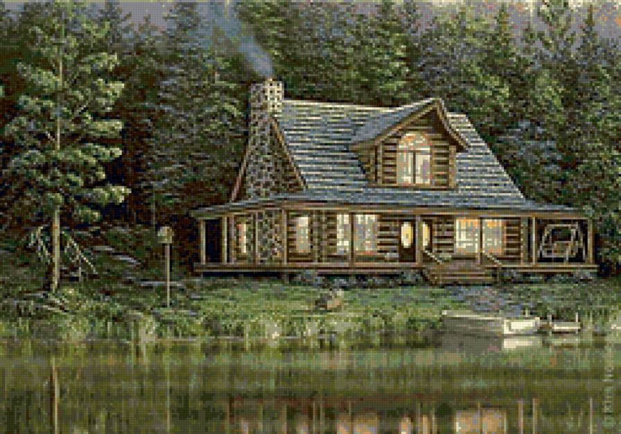 Домик в лесу - предпросмотр