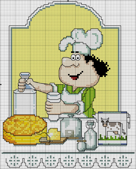 вышивка для кухни - оригинал