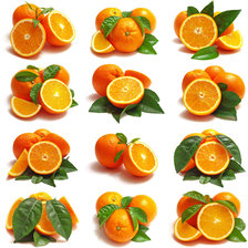 Схема вышивки «Коллаж из апельсинов»