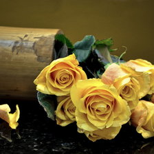 Оригинал схемы вышивки «Желтые розы» (№136949)