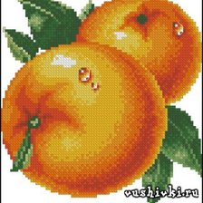 Оригинал схемы вышивки «апельсин» (№137813)