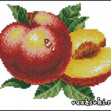 Схема вышивки «персик»