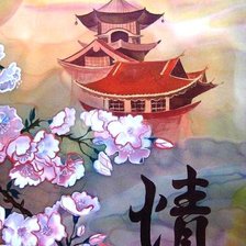 Схема вышивки «цветение сакуры»