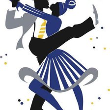 Схема вышивки «танец»