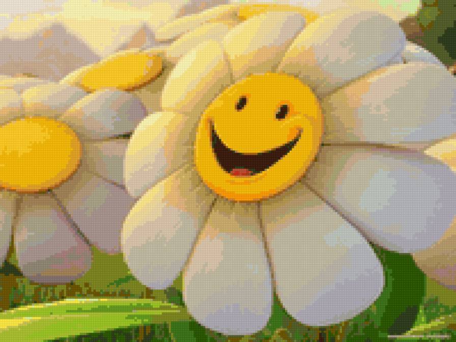 Улыбка - цветы, детское - предпросмотр