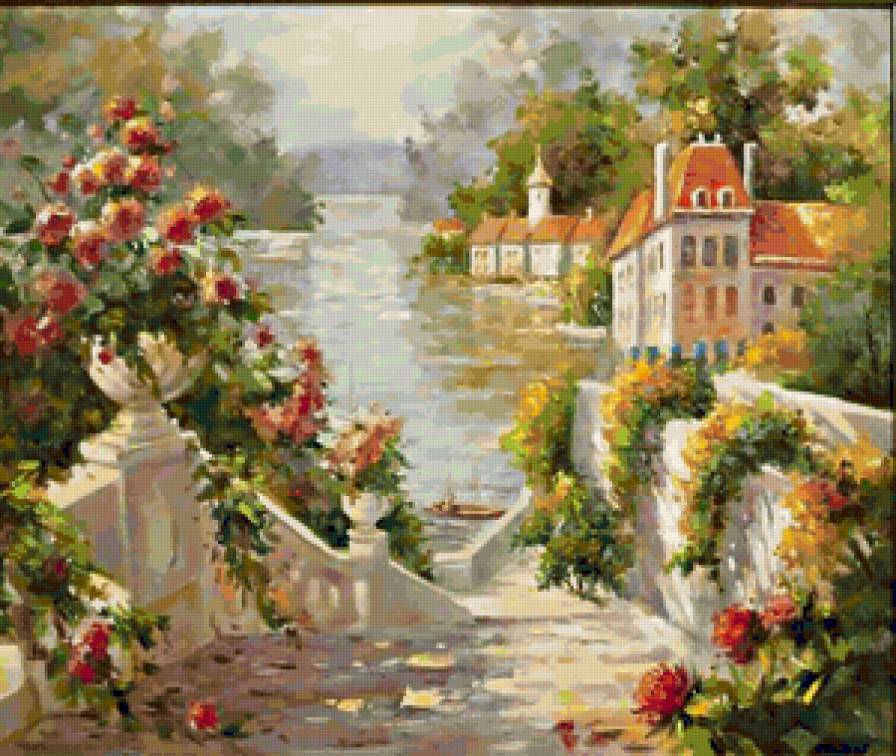 Спуск к морю - море, пейзаж - предпросмотр