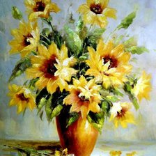 Схема вышивки «подсолнухи»