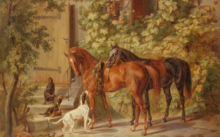 Лошади и собаки - оригинал