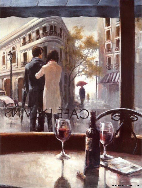 История любви. - кафе, свидание, париж - оригинал