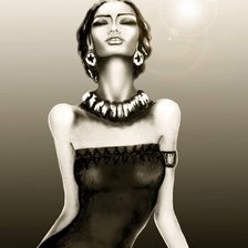 Схема вышивки «девушка»