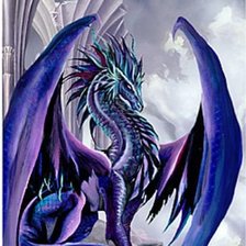 синий дракон