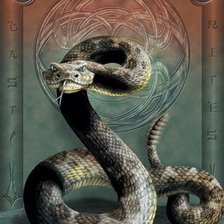 Оригинал схемы вышивки «Змея» (№140305)