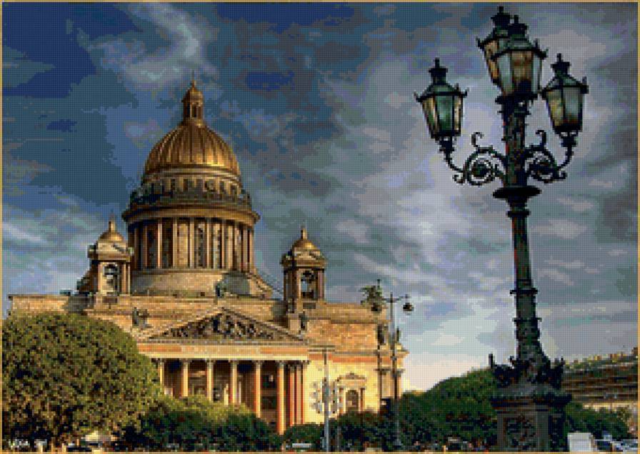 Исакий (СПб) - город, пейзаж - предпросмотр