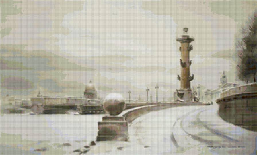 Зимний Петербург - город, пейзаж - предпросмотр