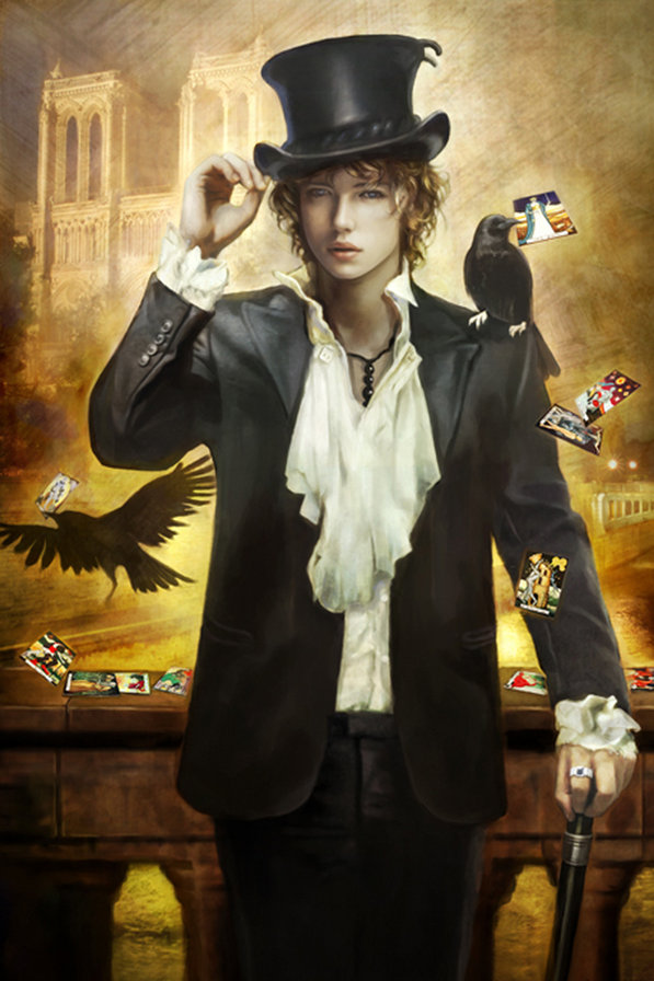 шулер - ворон, птица, джокер, азарт, карты, мужчина, игра - оригинал