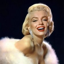 Схема вышивки «Мерелин Монро»