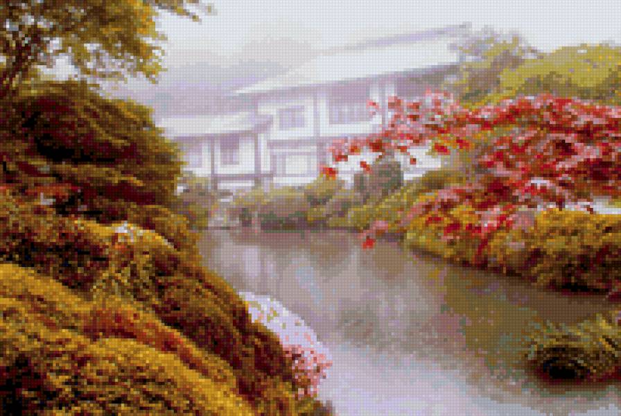 Пейзаж Японии - красота, пейзаж, природа, япония - предпросмотр