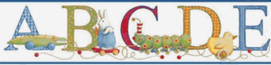 Алфавит - картинка для детей, игрушка, буквы - предпросмотр