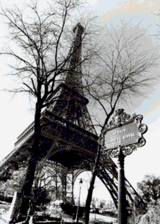 Серия "Париж" Эйфелева башня - эйфелева башня, париж, франция - предпросмотр