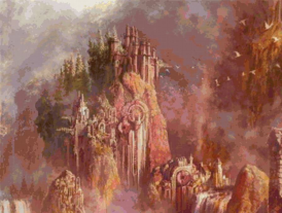 №143154 - замки фэнтази, замки, эльфы, дворцы - предпросмотр