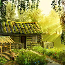 Схема вышивки «Пейзаж»