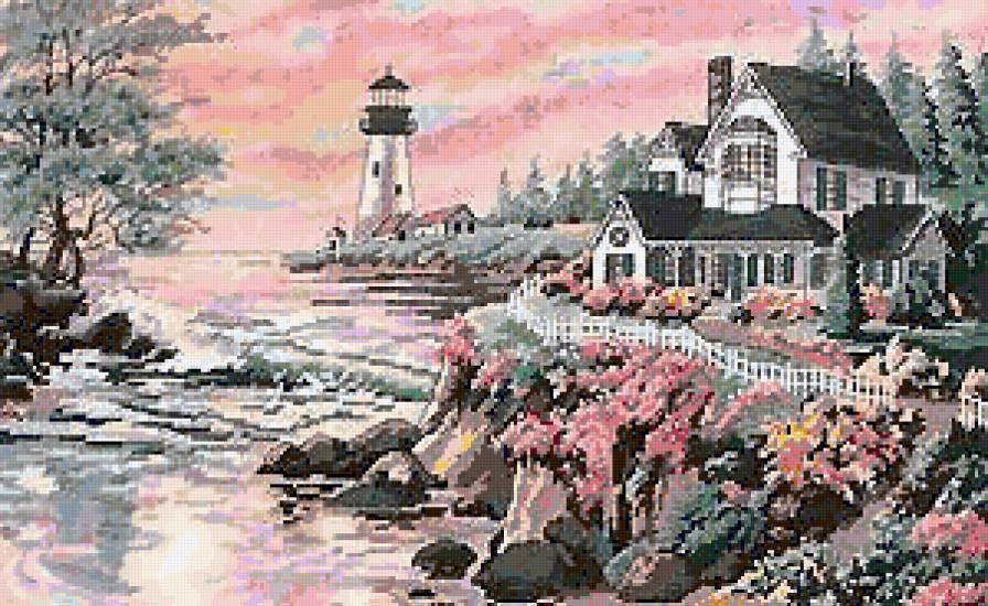 Маяк - морские мотивы - предпросмотр