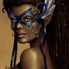 Схема вышивки «маска»