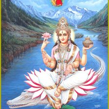 Схема вышивки «индийские боги»