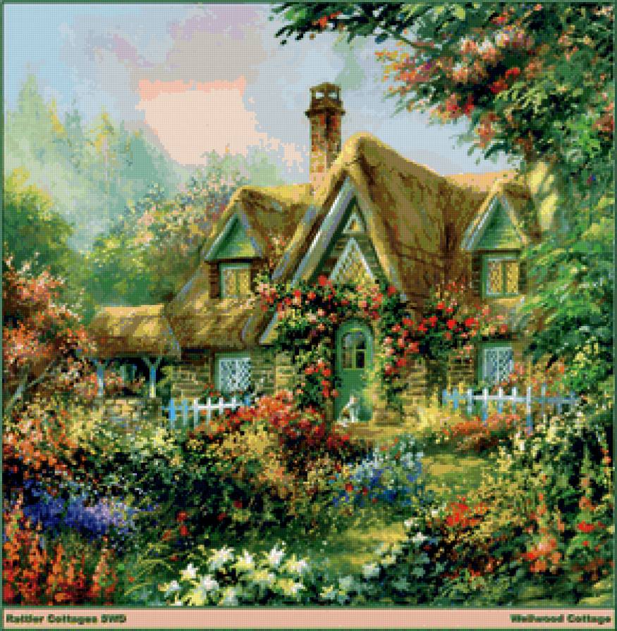 Сказочные домики - живопись, домики - предпросмотр