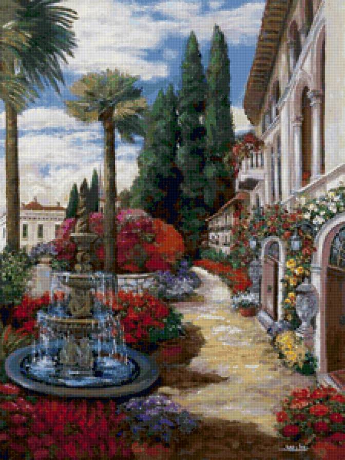 Краски южного лета - южный пейзаж, живопись - предпросмотр