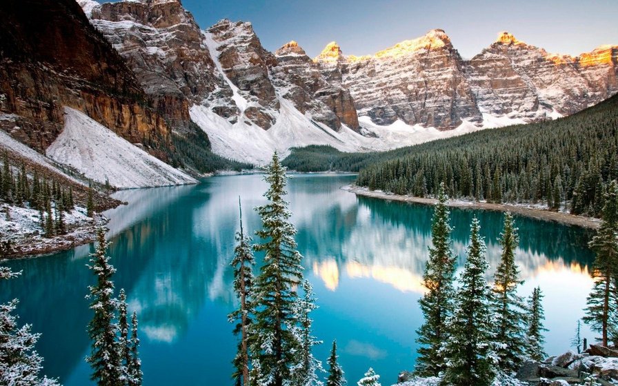 Горное озеро - красота, мечта, горы, озеро, природа, пейзаж, небо - оригинал
