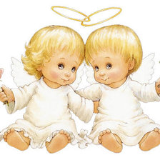 Оригинал схемы вышивки «Ангелы» (№144062)