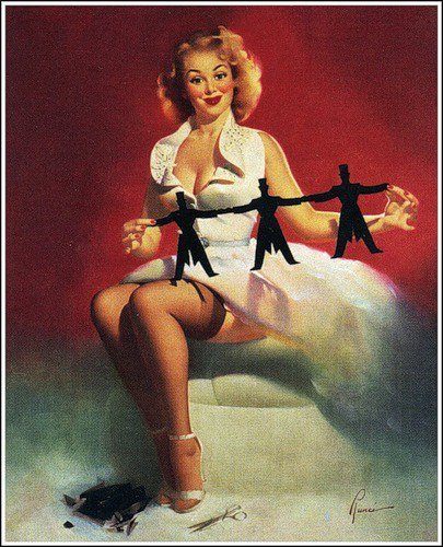 Серия "В американском стиле" - девушка - оригинал