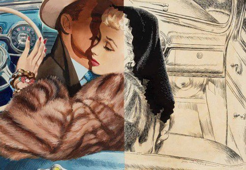 Серия "В американском стиле" - девушка, люди, двое, пара, мужчина - оригинал