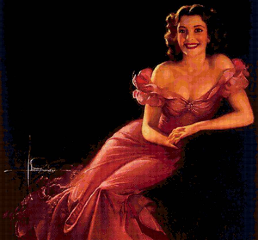 Серия "В американском стиле" - девушка - предпросмотр