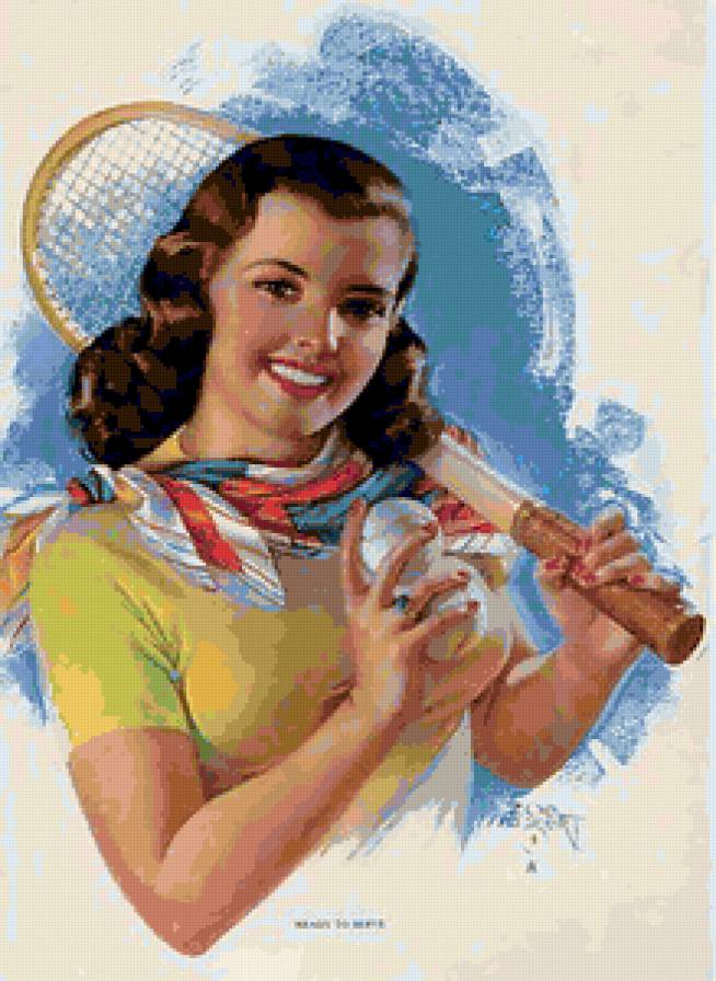 Серия "В американском стиле" - девушка - предпросмотр