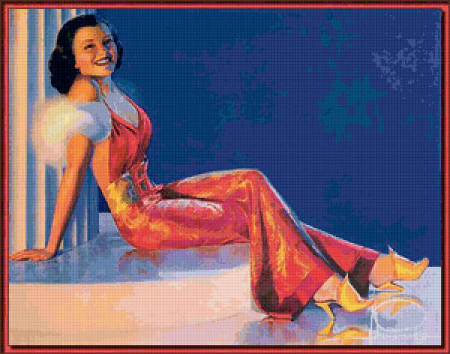 Серия "В американском стиле" - девушка - предпросмотр