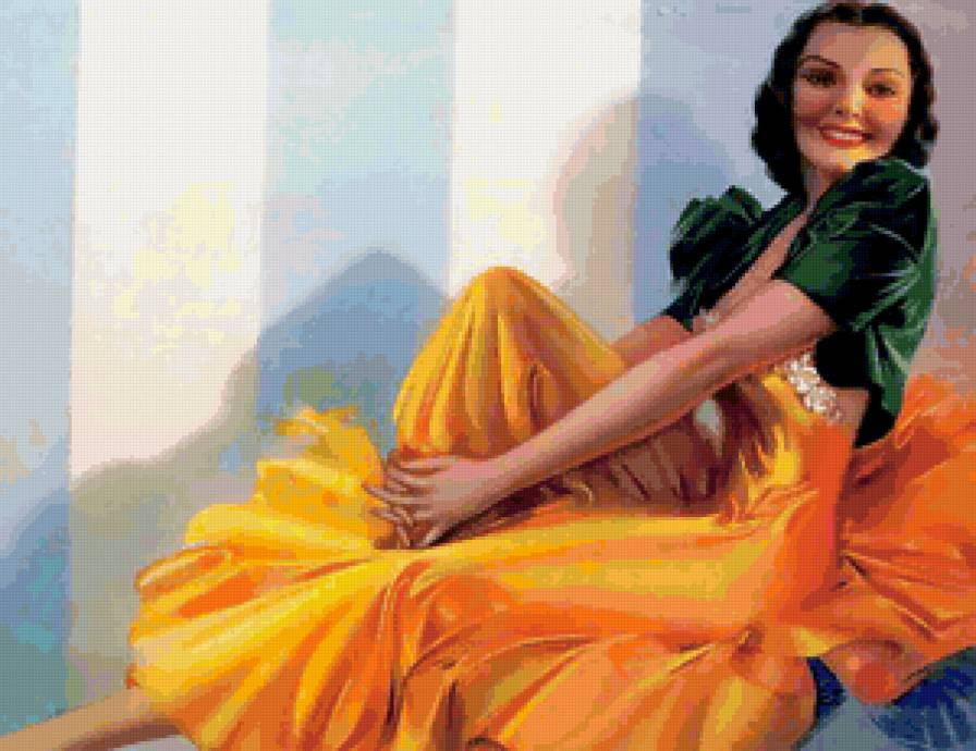 Серия "В американском стиле" - девушка - предпросмотр