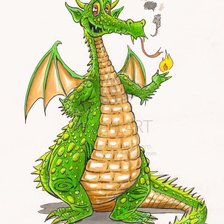 Схема вышивки «дракон»