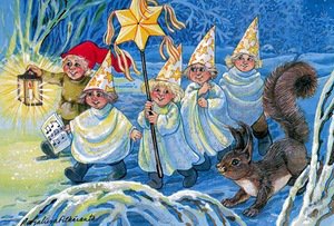 Старые открытки - гномы - оригинал