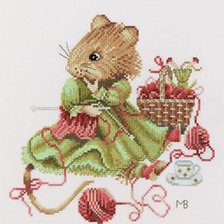 Оригинал схемы вышивки «Мышка» (№145116)