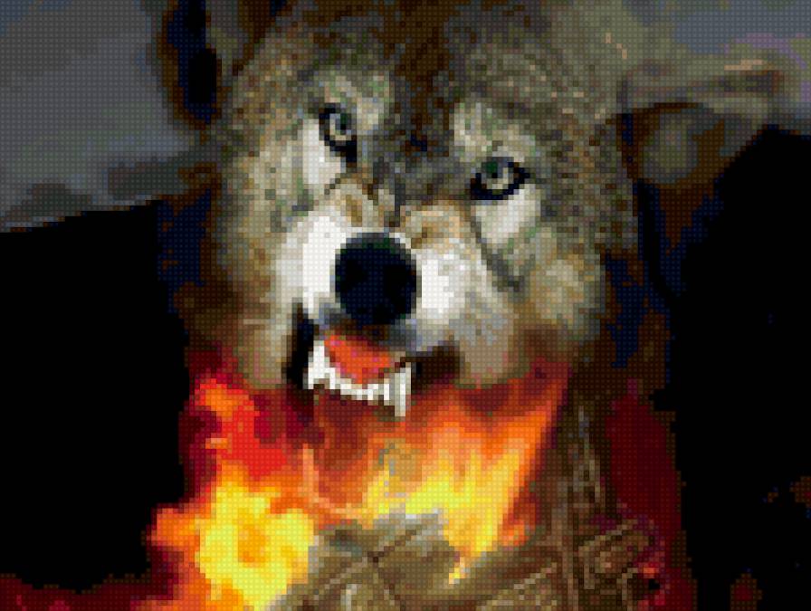 разъярённый волк - волк - предпросмотр