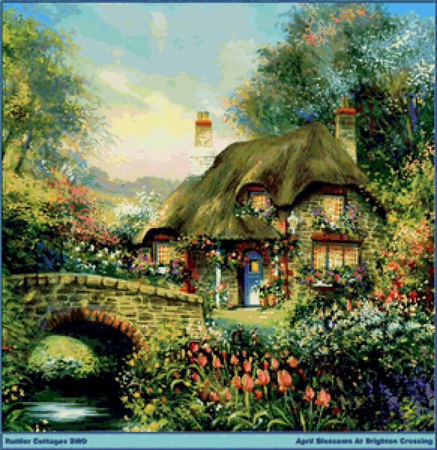 Сказочные домики - живопись, домики - предпросмотр