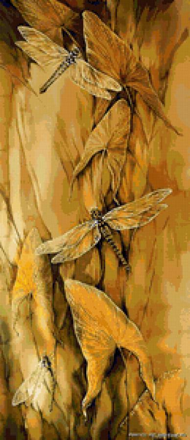 Стрекозы - стрекозы, однотонная - предпросмотр